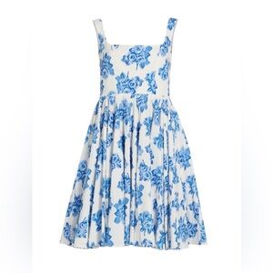 Emilia Wickstead Yuna Floral Cotton Fit and Flare Dress